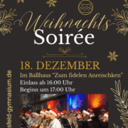 18. Dezember, im Ballhaus "Zum fidelen Anreischken" Einlass ab 16:00 Uhr, Beginn um 17:00 Uhr