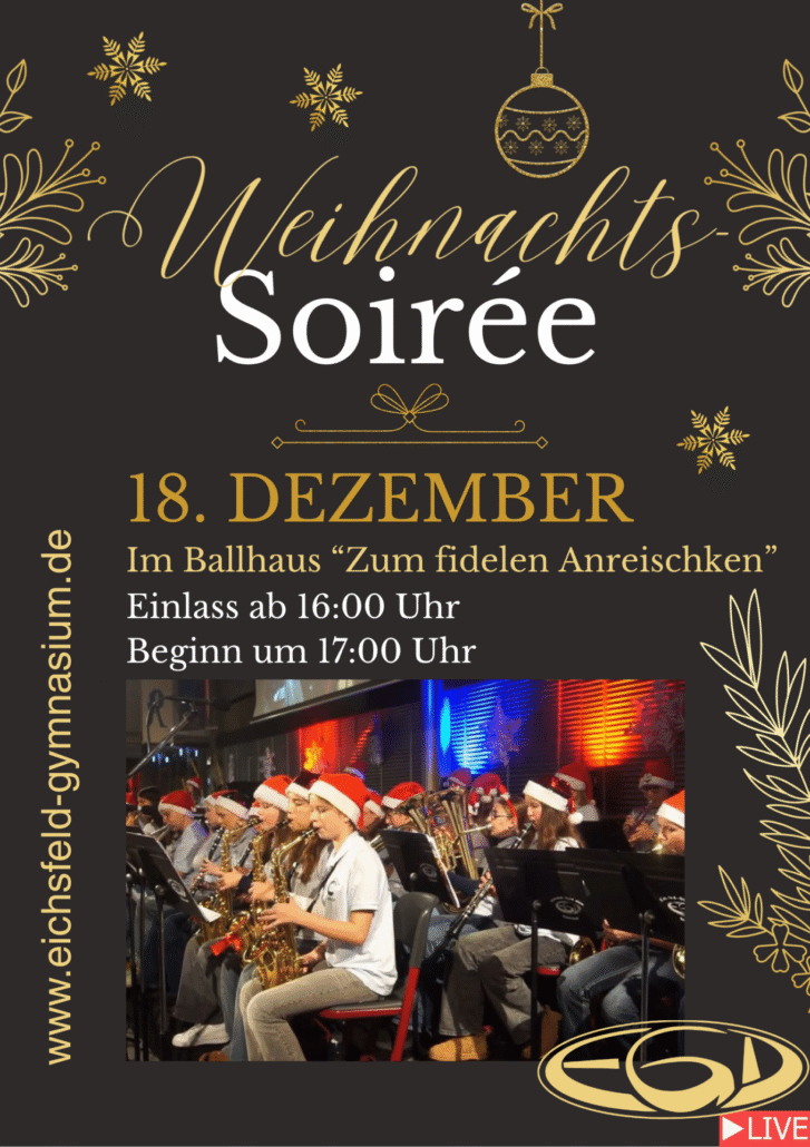 18. Dezember, im Ballhaus "Zum fidelen Anreischken" Einlass ab 16:00 Uhr, Beginn um 17:00 Uhr